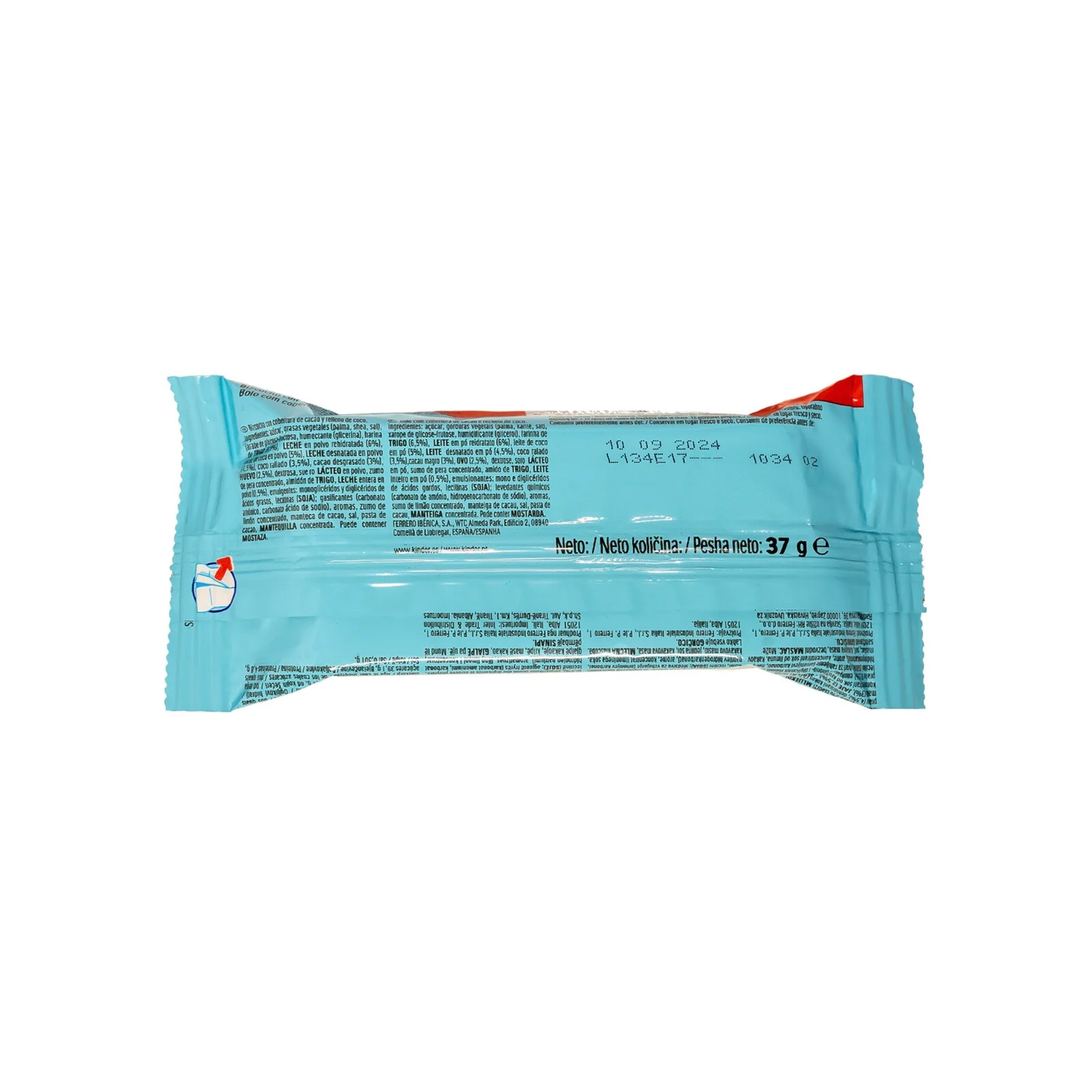 KINDER Cake Bar Delice Coconut 37g - Image 2