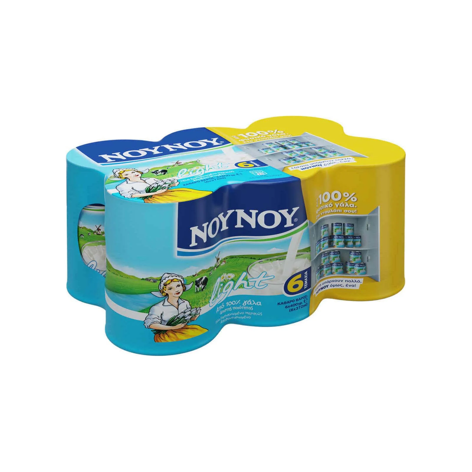 ΝΟΥΝΟΥ Γάλα Εβαπορέ Light 6x400gr - Image 2