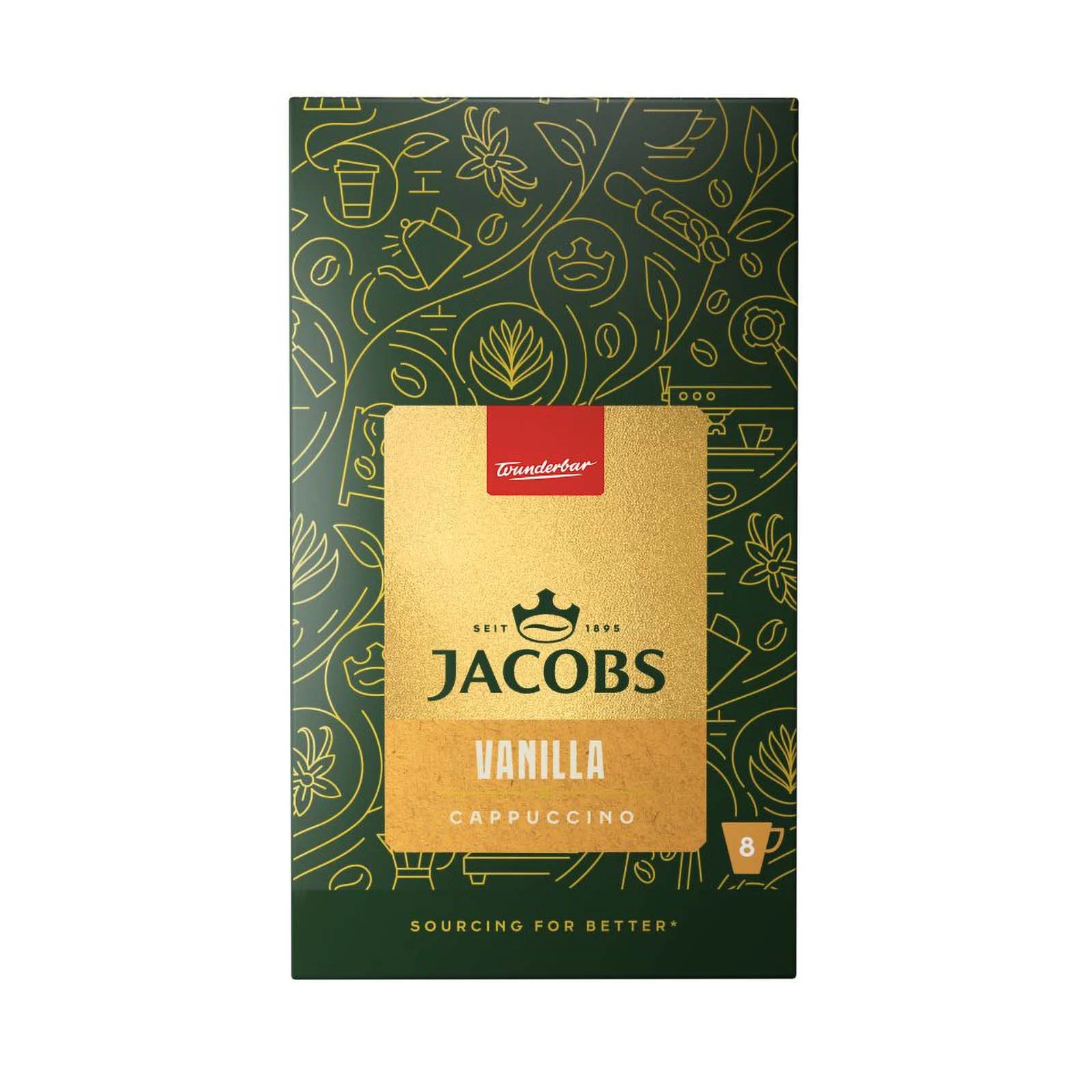 JACOBS Στιγμιαίος Καφές Cappuccino Βανίλια 8x12g - Image 2