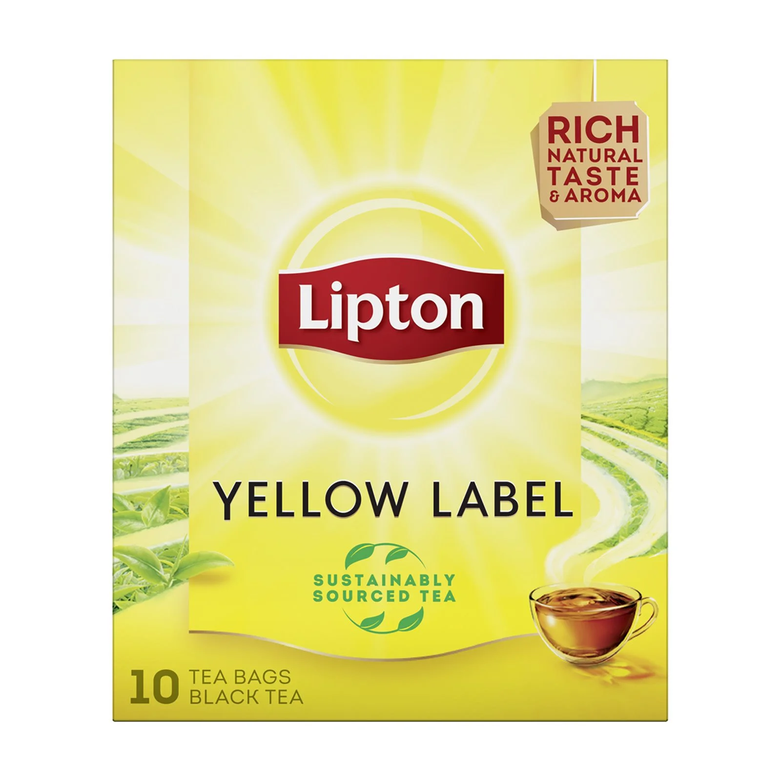 LIPTON Yellow Label Μαύρο Τσάι 10 φακελάκια x1,5g - Image 2