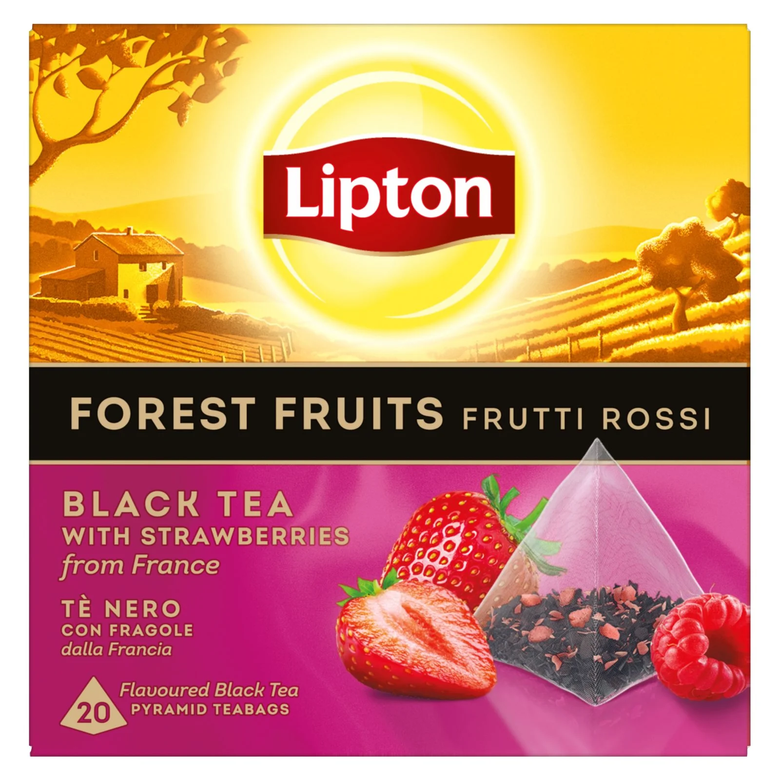 LIPTON Τσάι Μαύρο Φρούτα Δάσους 20x1.7g - Image 2