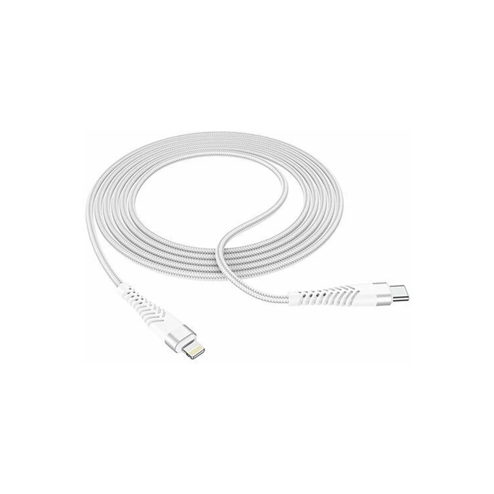 Lamtech HQ Unbreakable Cable Type-C To Lightning White 2m - Image 2