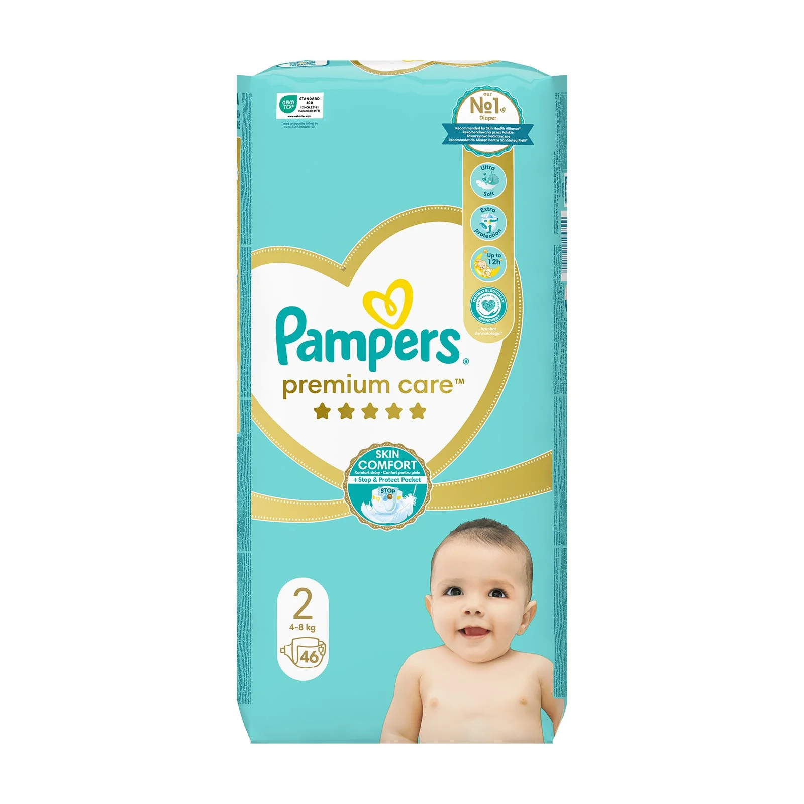 PAMPERS Premium Care Πάνες Νο2 4-8kg 46τεμ - Image 2