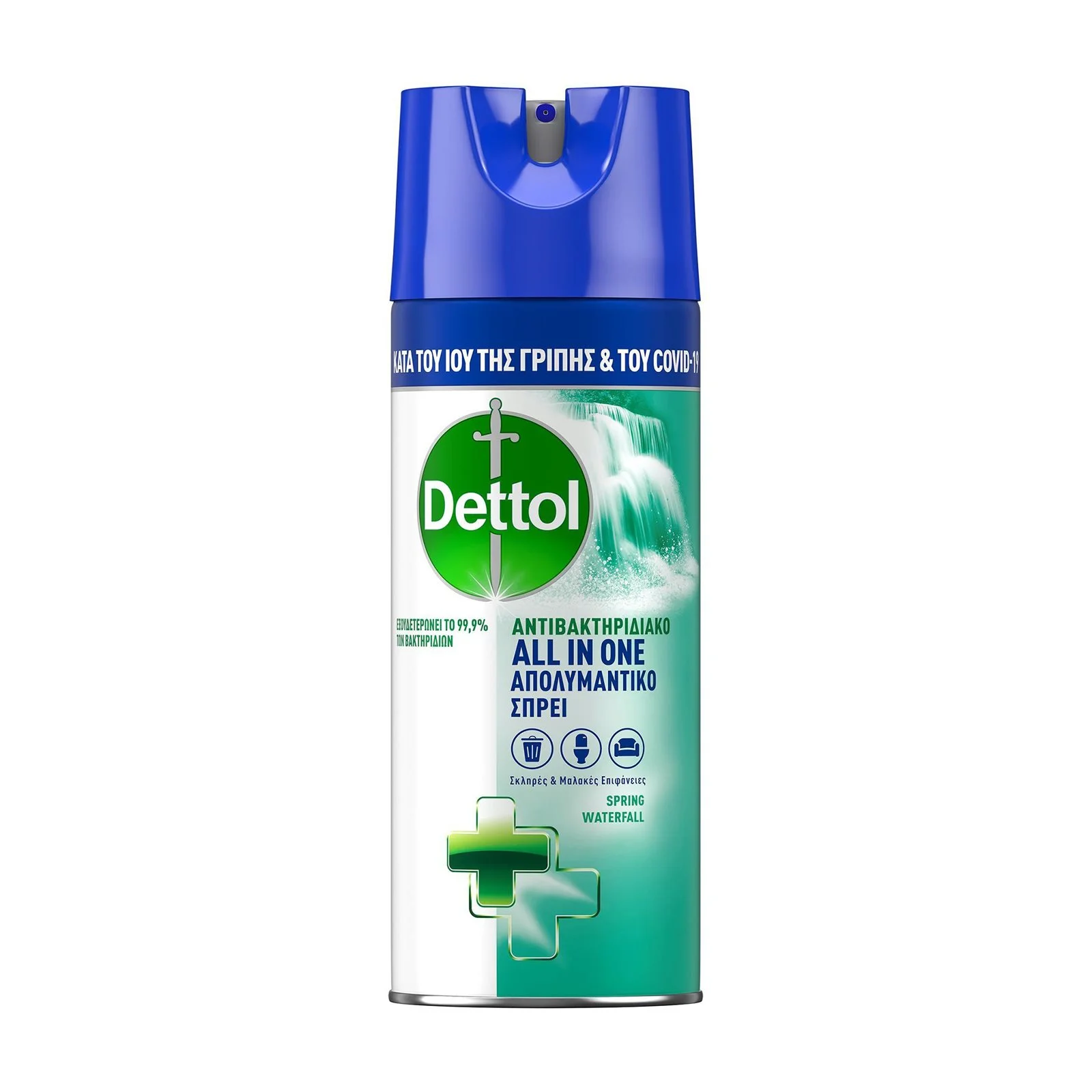 DETTOL All In One Απολυμαντικό Σπρέι Spring Waterfall 400ml - Image 2
