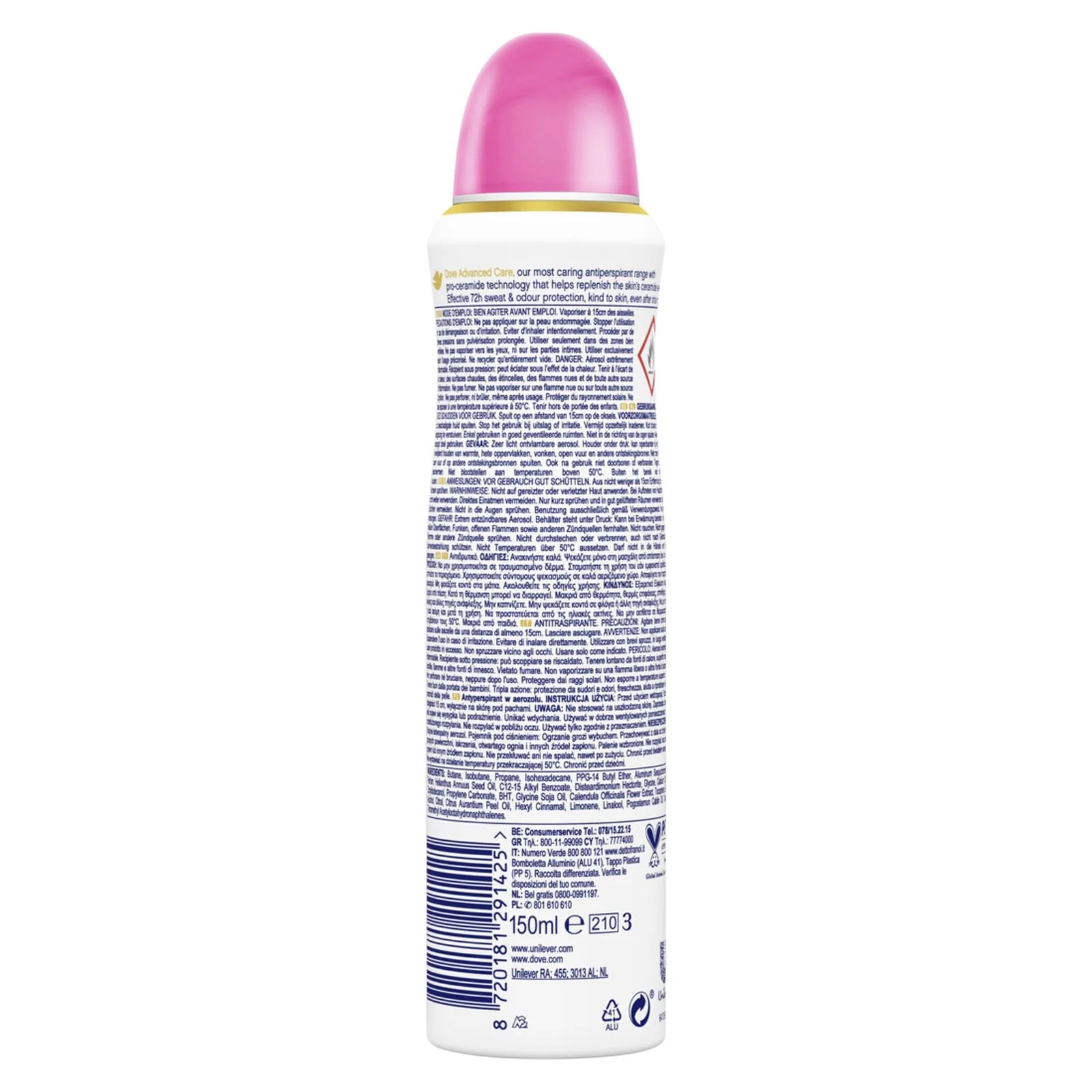 DOVE Advanced Care Beauty Finish Αποσμητικό 72h σε Spray 150ml - Image 2