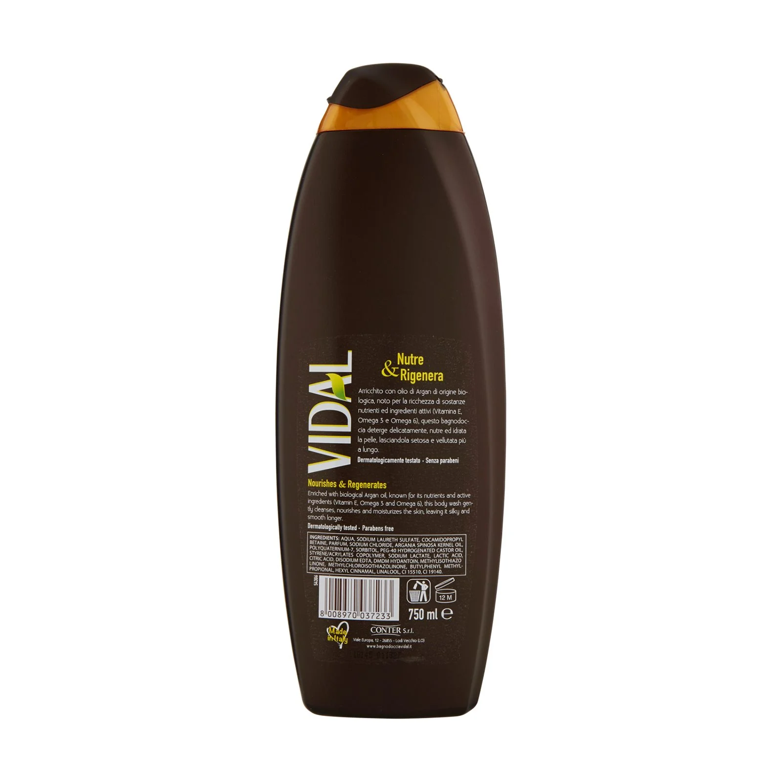 VIDAL Αφρόλουτρο Argan Oil 750ml - Image 2