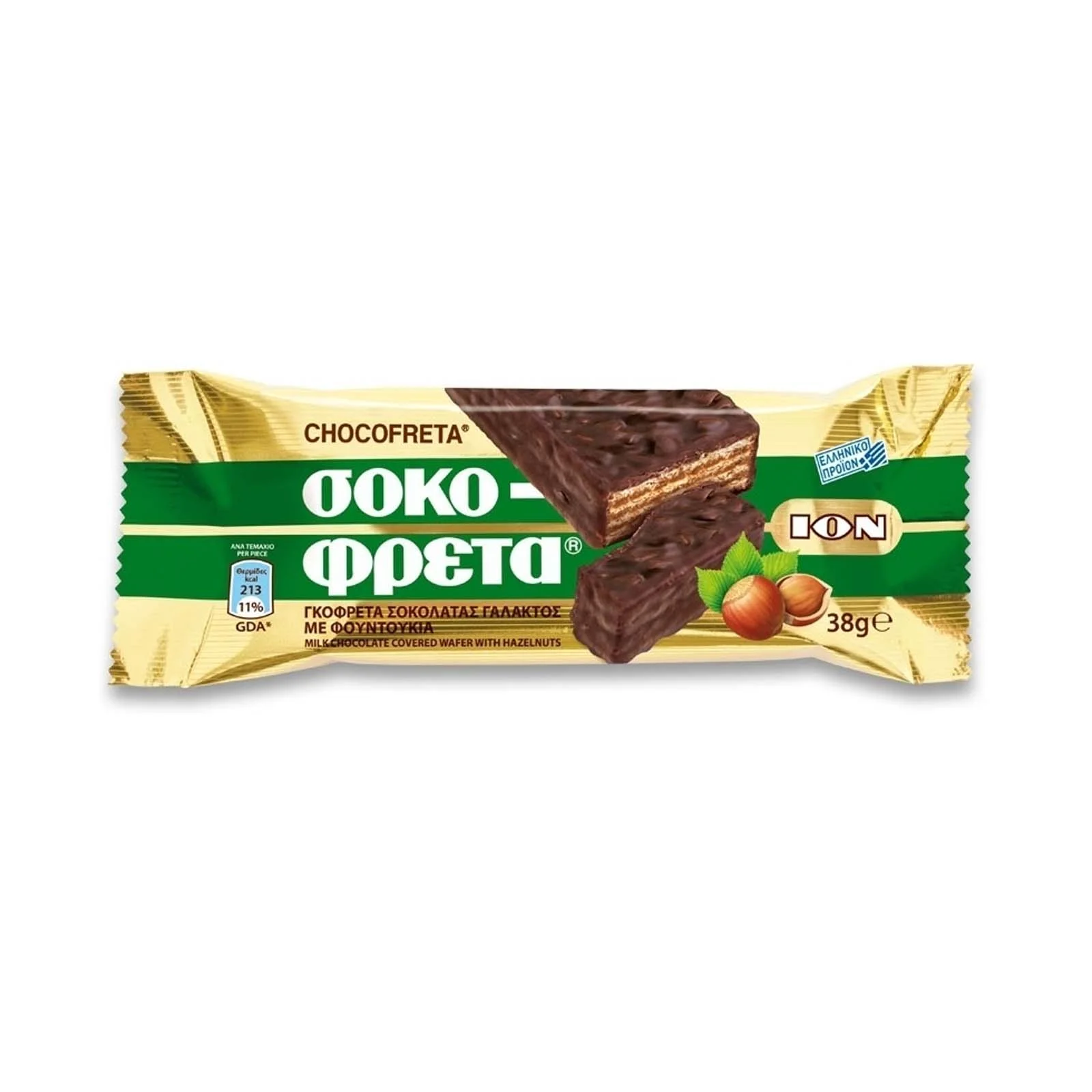 ΙΟΝ Γκοφρέτα Γάλακτος φουντούκι 38gr - Image 2
