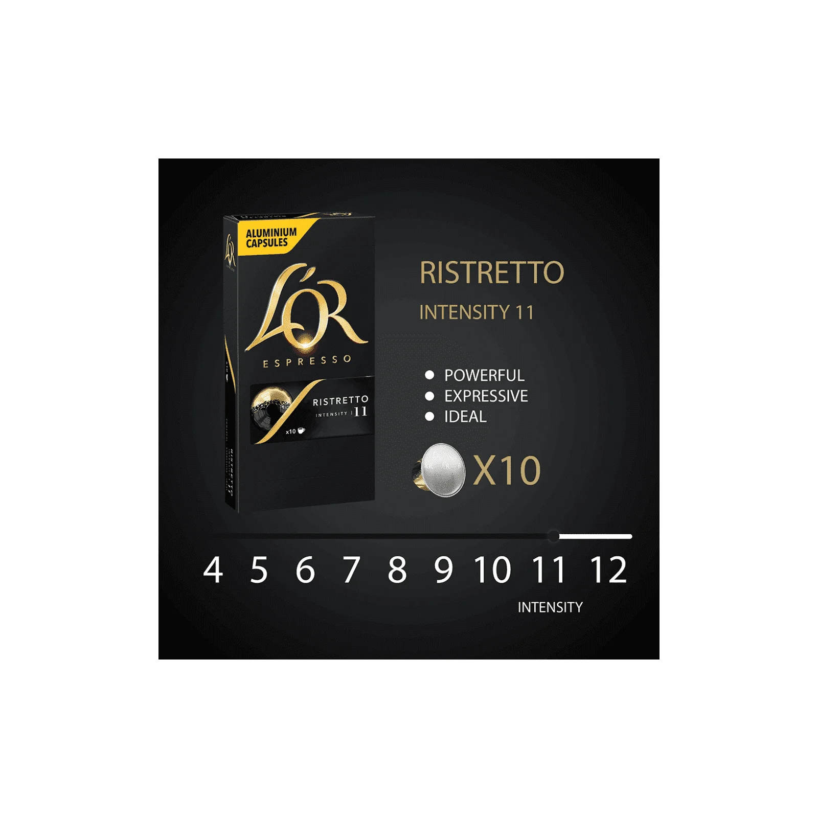 L_OR Espresso Ristretto Κάψουλες Συμβατές Με Μηχανές Nespresso 10τεμ - Image 3
