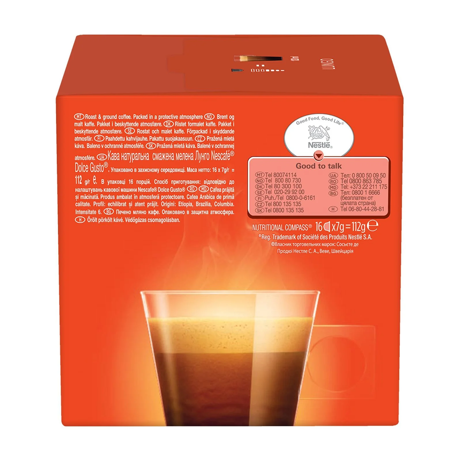 NESCAFE Dolce Gusto Καφές Espresso Lungo 16 κάψουλες 104g - Image 3