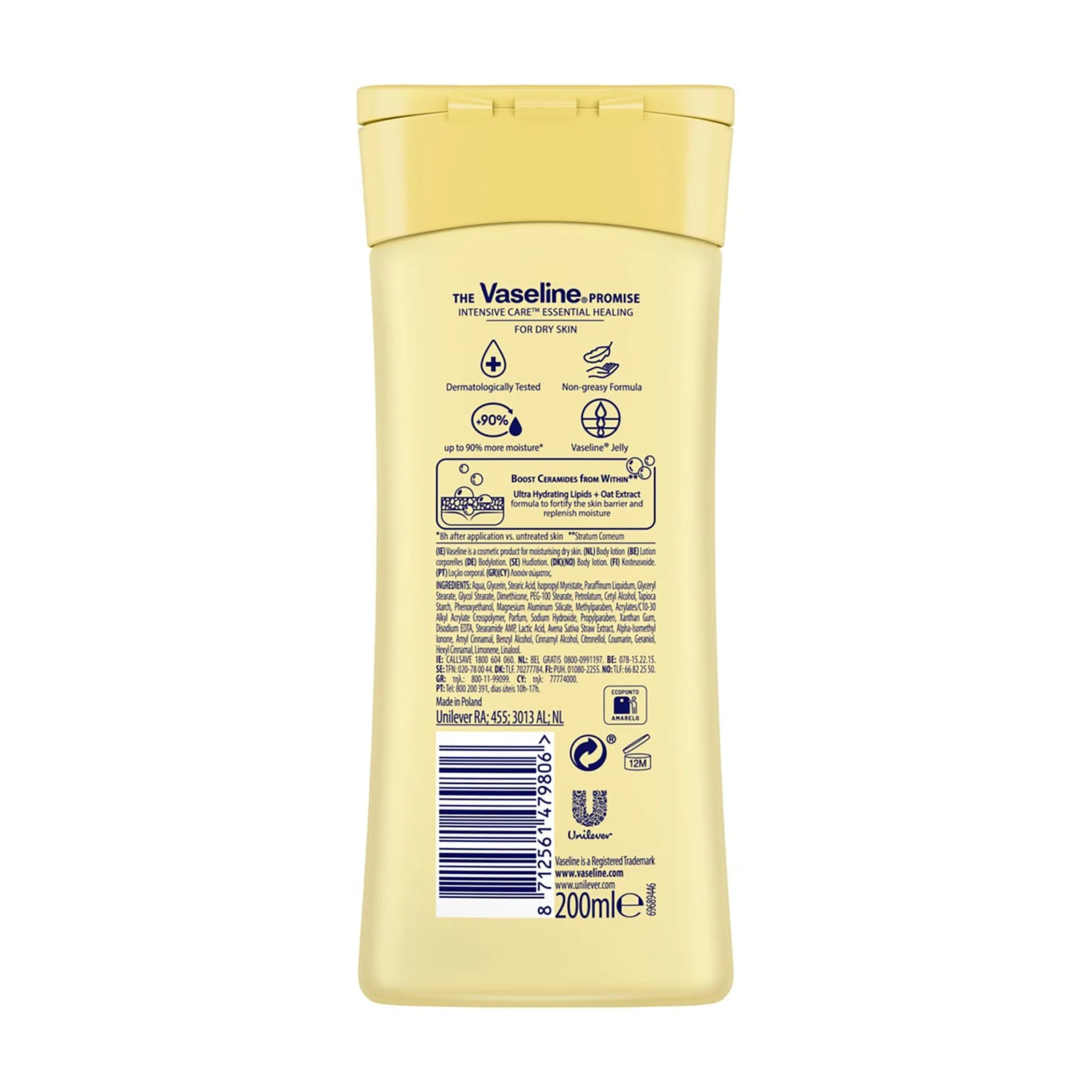 VASELINE Intensive Care Λοσιόν Σώματος Essential Healing 200ml - Image 3