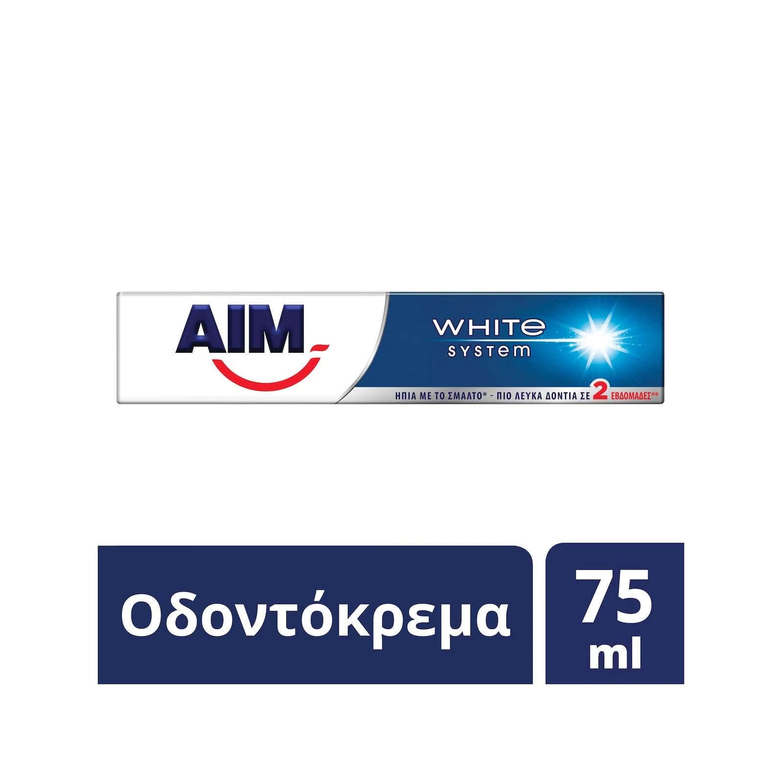 AIM Οδοντόκρεμα White System Aim (75 ml) - Image 3