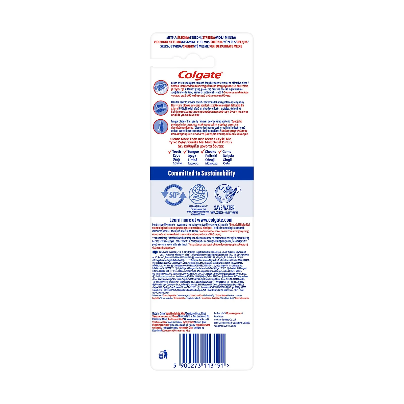 COLGATE Zig Zag Οδοντόβουρτσα μέτρια 2τεμ - Image 3