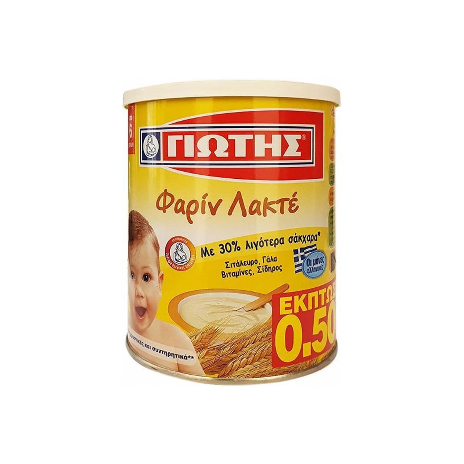 ΓΙΩΤΗΣ Βρεφική Κρέμα Φαρίν Λακτέ 300gr για 6+ Μηνών - Image 3