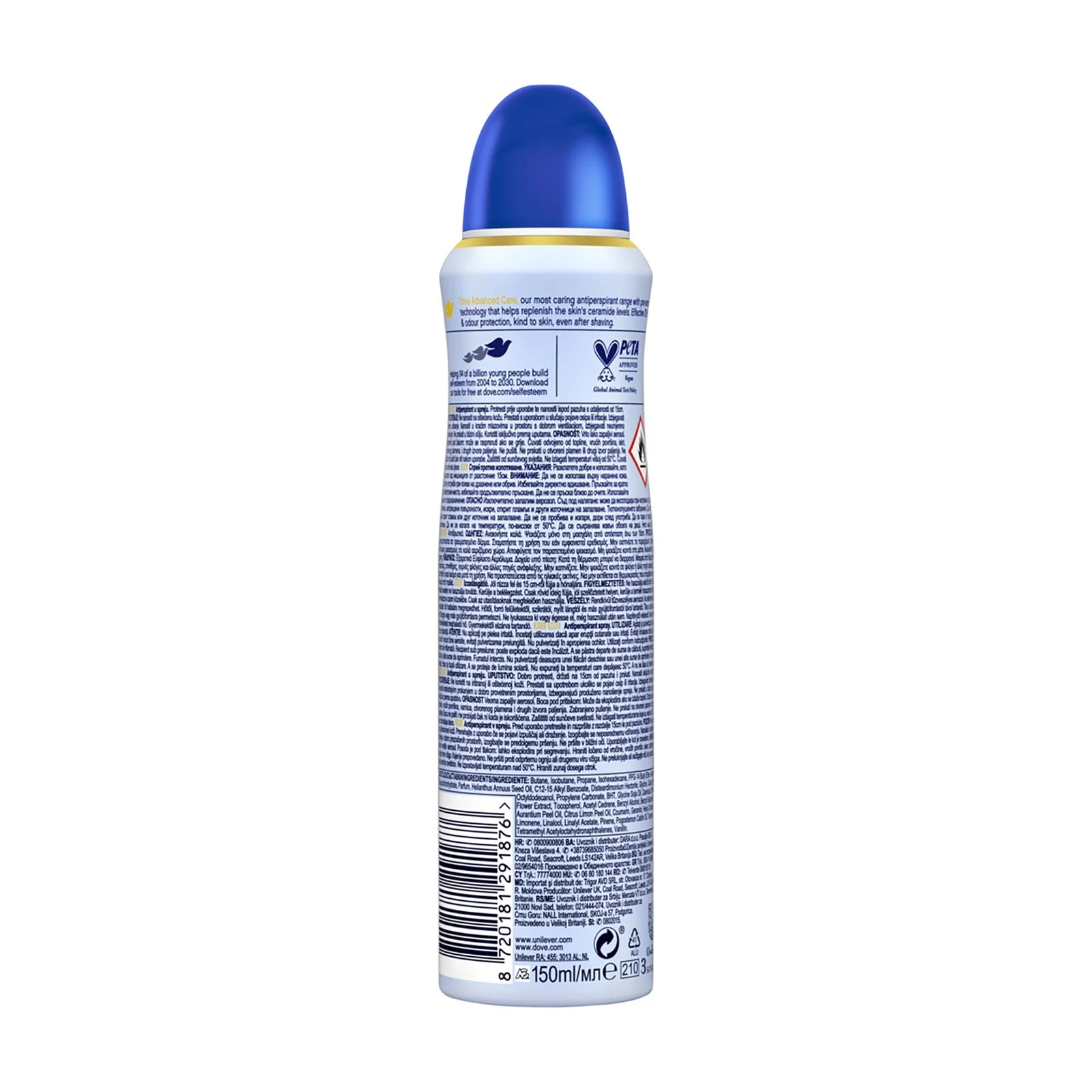 DOVE Advanced Care Αποσμητικό Σπρέι Talco 150ml - Image 4