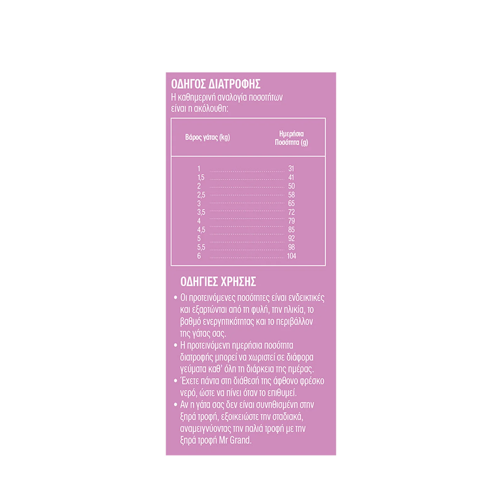 MR.GRAND Γατοτροφή Ξηρά Premium Adult 2kg - Image 3