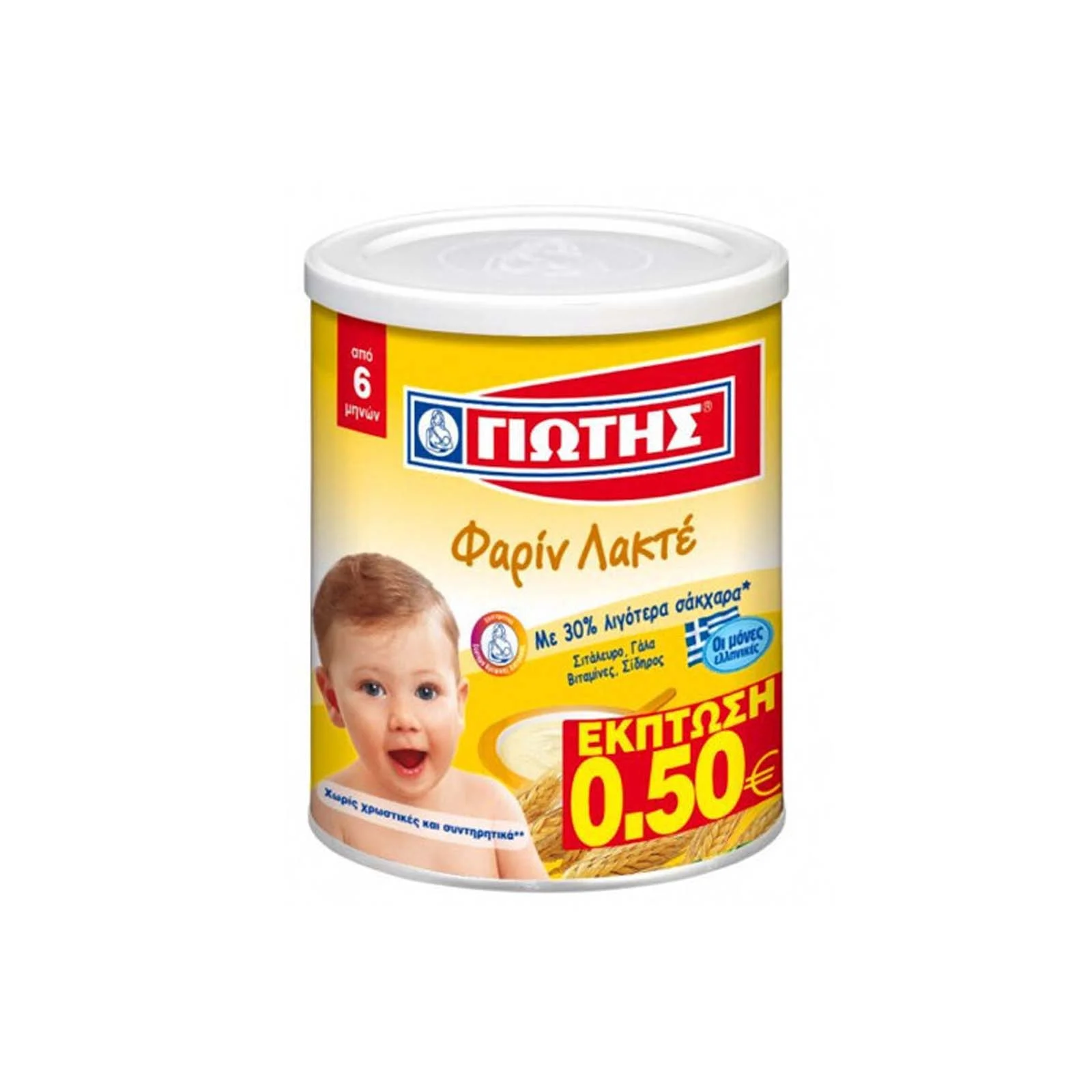 ΓΙΩΤΗΣ Βρεφική Κρέμα Φαρίν Λακτέ 300gr για 6+ Μηνών - Image 4