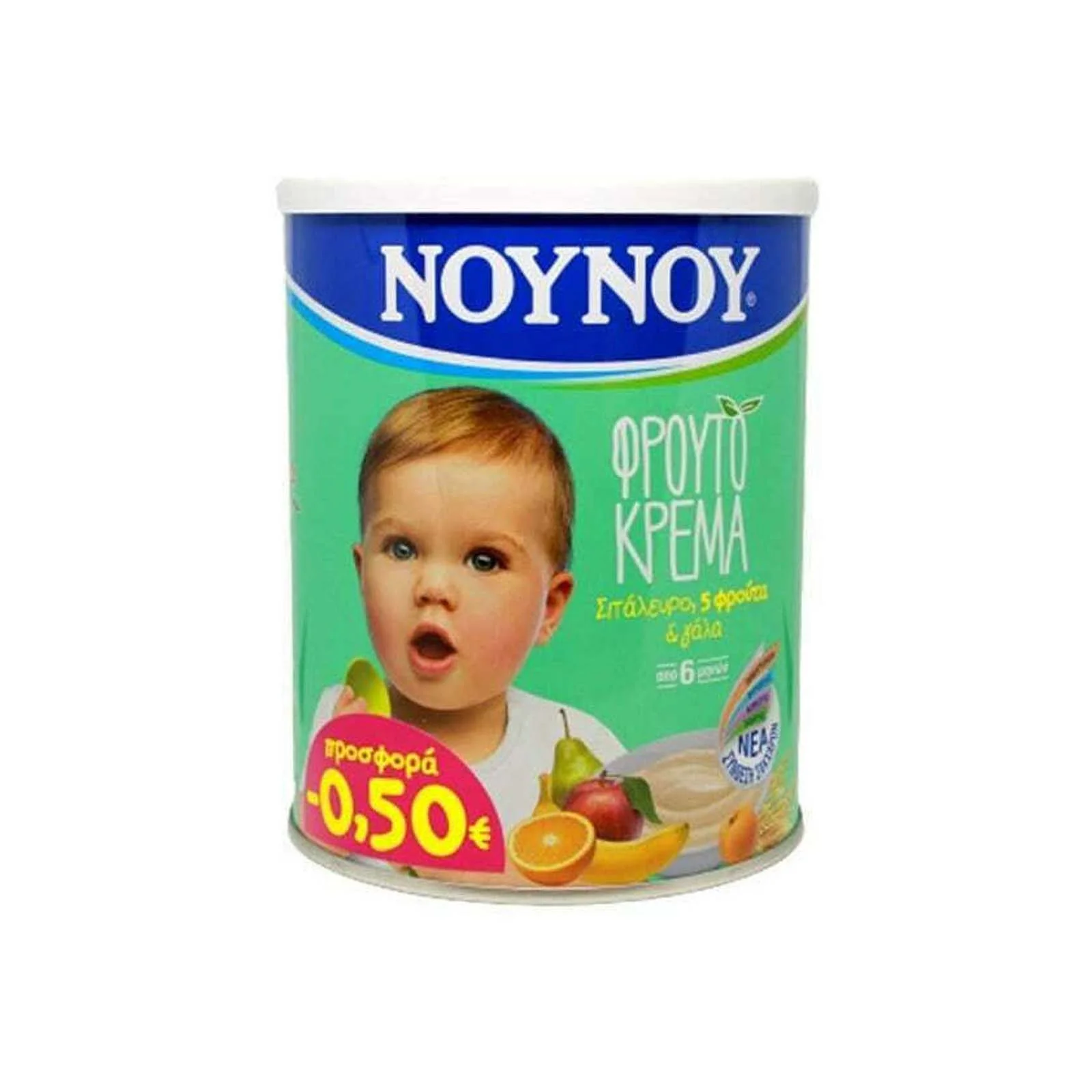 ΝΟΥΝΟΥ Φρουτόκρεμα 5 Φρούτα 300gr για 6+ Μηνών - Image 4